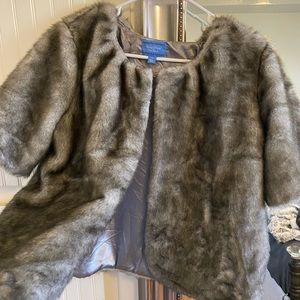 Vera Wang grey fur